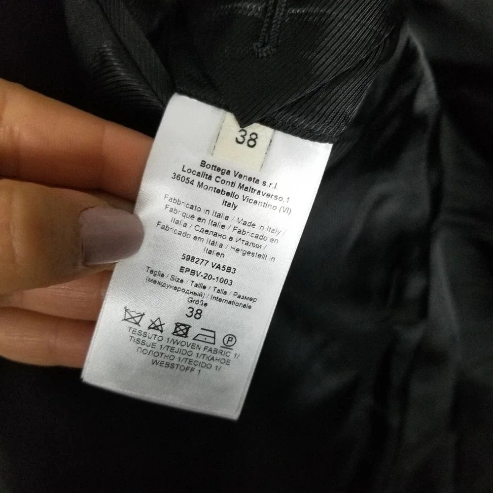 Bottega Veneta black blazer, gold buttons, size 38 IT